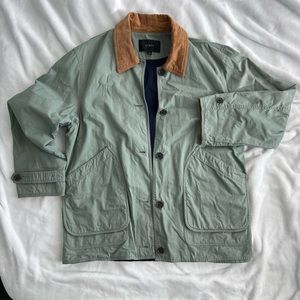 J. Crew Cotton Jacket with Corduroy Collar